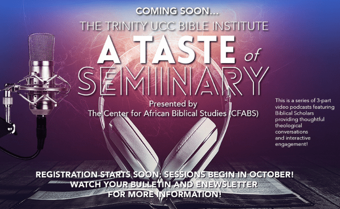 Mock Up Course: Trinity UCC Bible Institute: A Taste of Seminary