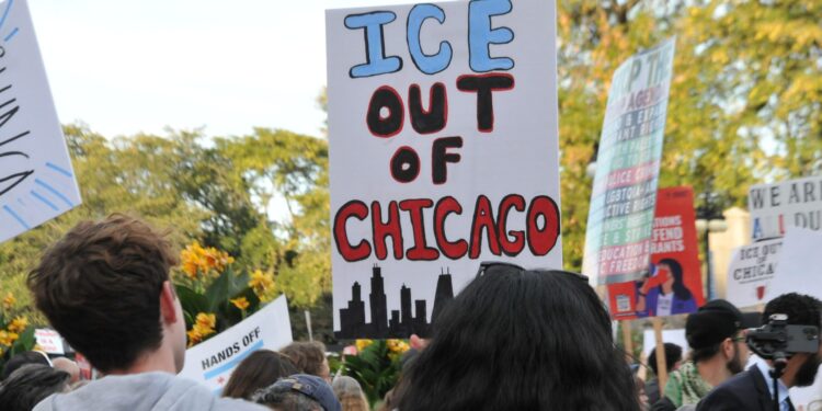 Residents protest federal interventions in Chicago